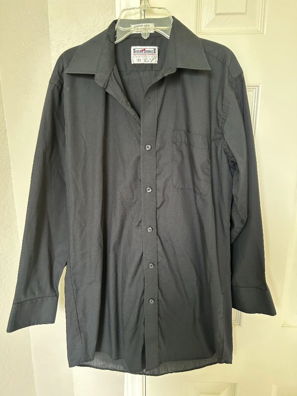 Tuxedo Connection Men's Long Sleeve Button Up Shirt - 30/31 - 14-14 1/2 - Black